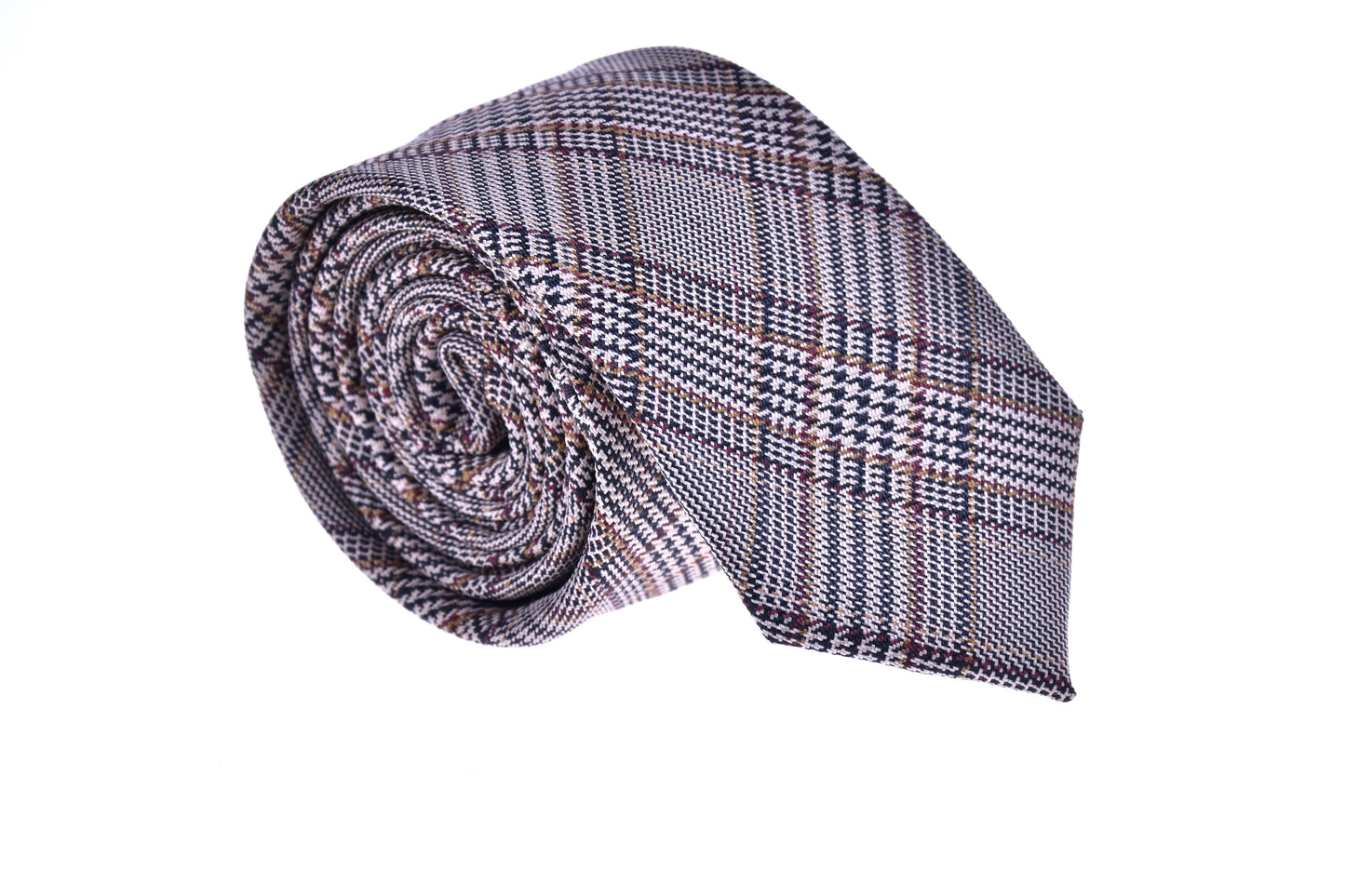 Brunt slips med stripete mønster