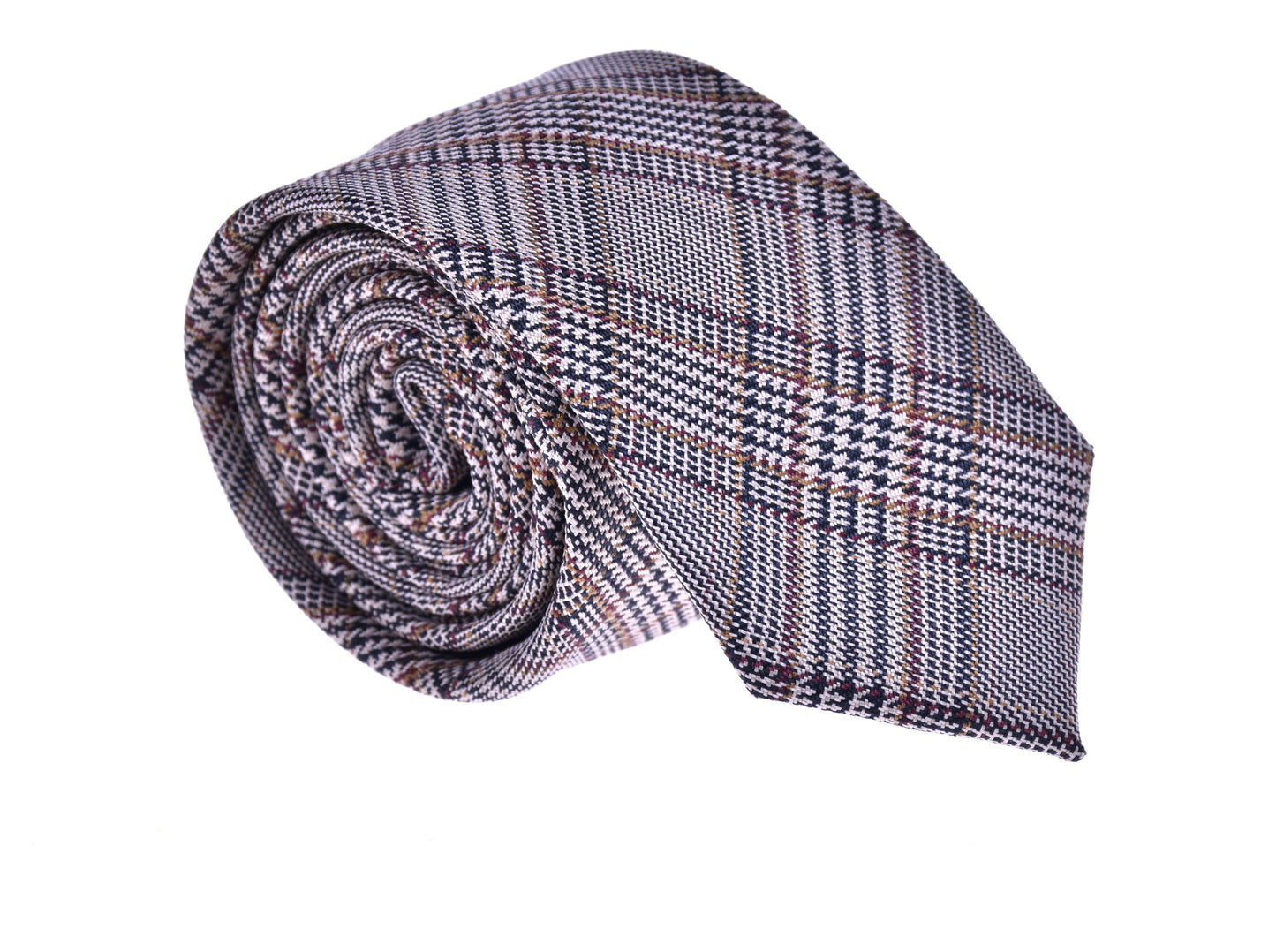 Brunt  slips med stripete detaljer